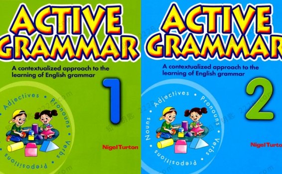 《Active Grammar》第一册&第二册趣味看图学语法PDF 百度云网盘下载