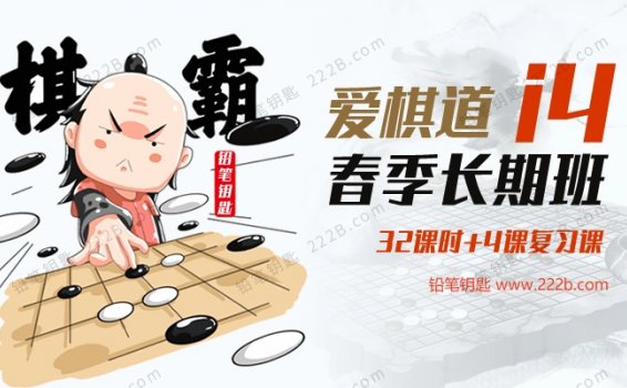 《王盛强老师-2019年爱棋道春季i4长期班》32节+4节复习课MP4围棋课程 百度云网盘下载