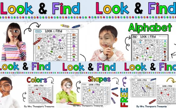 《Look&Find》五册寻物查找专题游戏PDF 百度云网盘下载