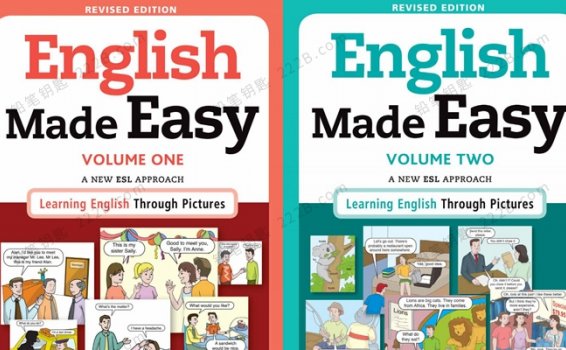 《English Made Easy》两册英文情景对话图解英语PDF 百度云网盘下载