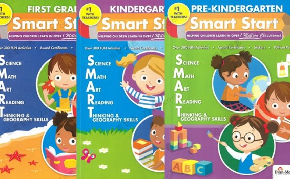 《Evan-Moor Smart Start》prek-GK三册综合英文练习册PDF 百度云网盘下载