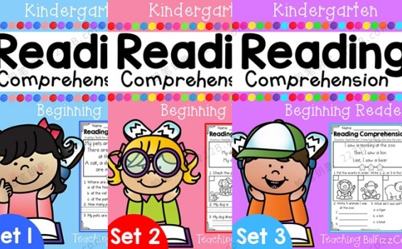 《Kindergarten Reading Comprehension》全三册阅读理解练习册PDF 百度云网盘下载