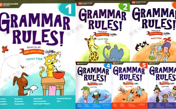 《Grammar Rules》G1-G6漫画语法练习册附参考答案PDF 百度云网盘下载