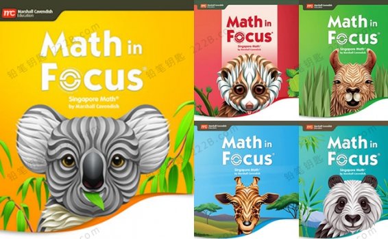 《Math in Focus Workbook》G1-G5新加坡数学英文练习册PDF 百度云网盘下载