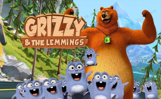 《灰熊和萌鼠Grizzy & the Lemmings》第一季全78集英文版动画视频 百度云网盘下载